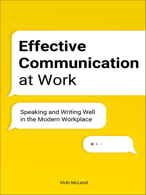 Cover image for Effective Communication at Work